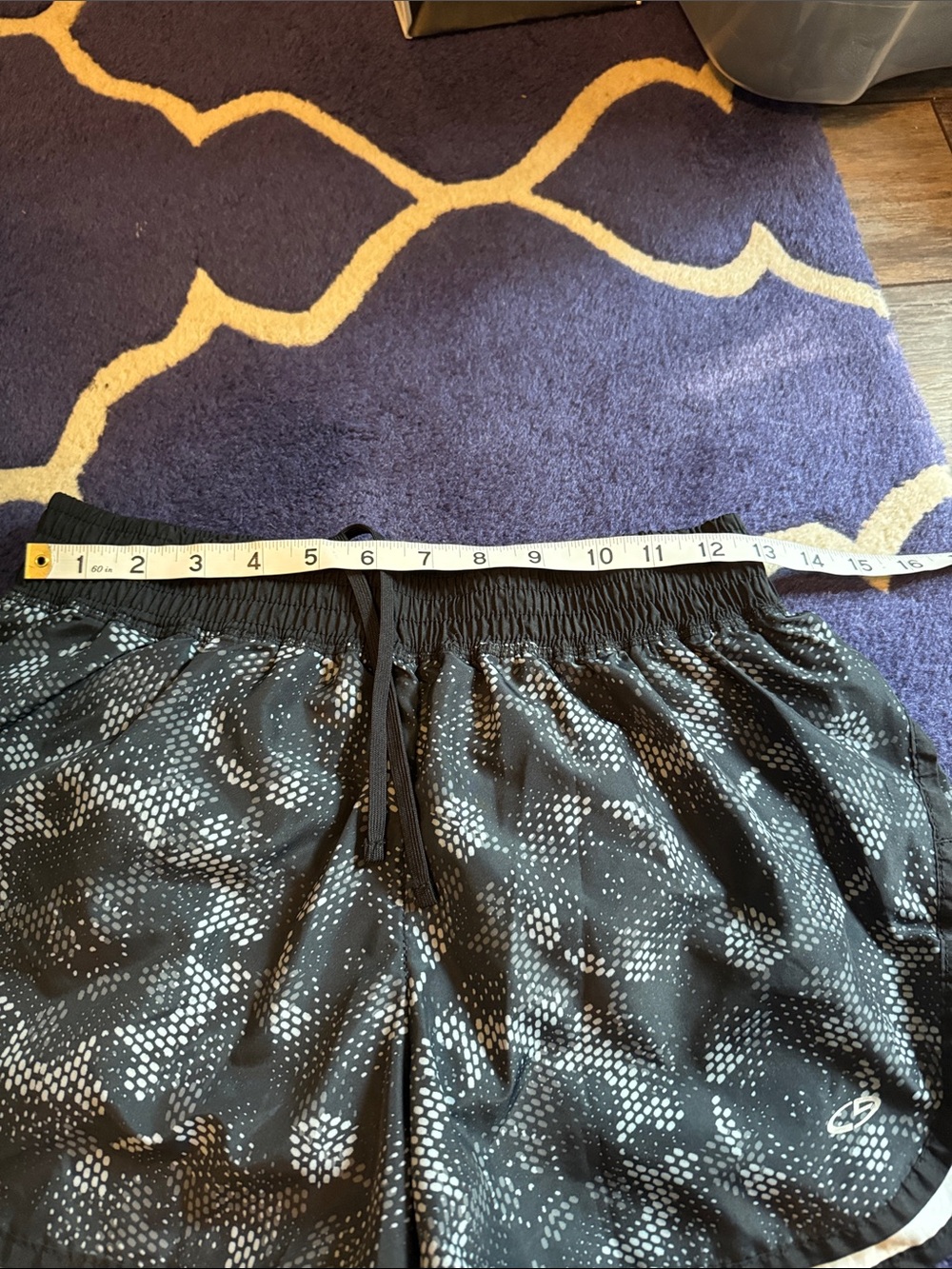 Champion Black Printed Athletic Running Shorts - Picture 5 of 7